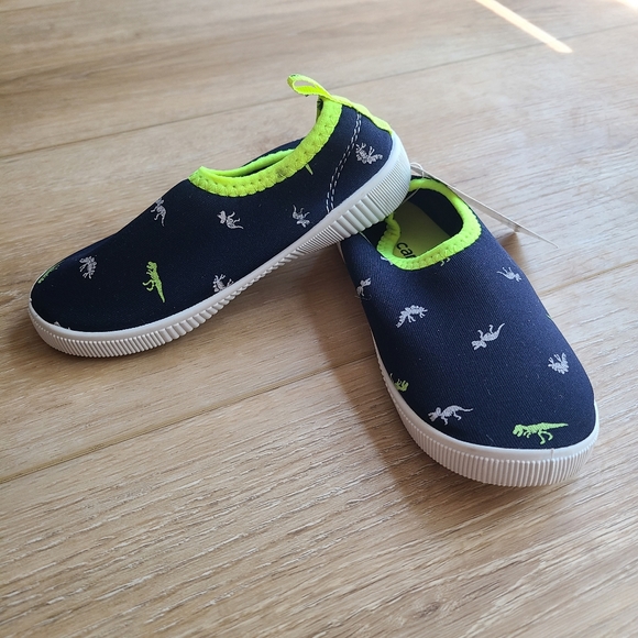 Carter's Shoes Carters Little Boy Sz Slip On Navy Dinosaur Shoes